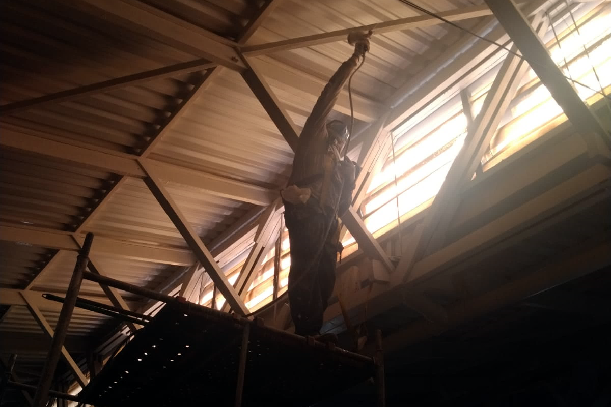 Reforma do mezanino para abrigar o Espa&ccedil;o Abrah&atilde;o e Rosa, em 2022 - Foto: Marcos Ferreira